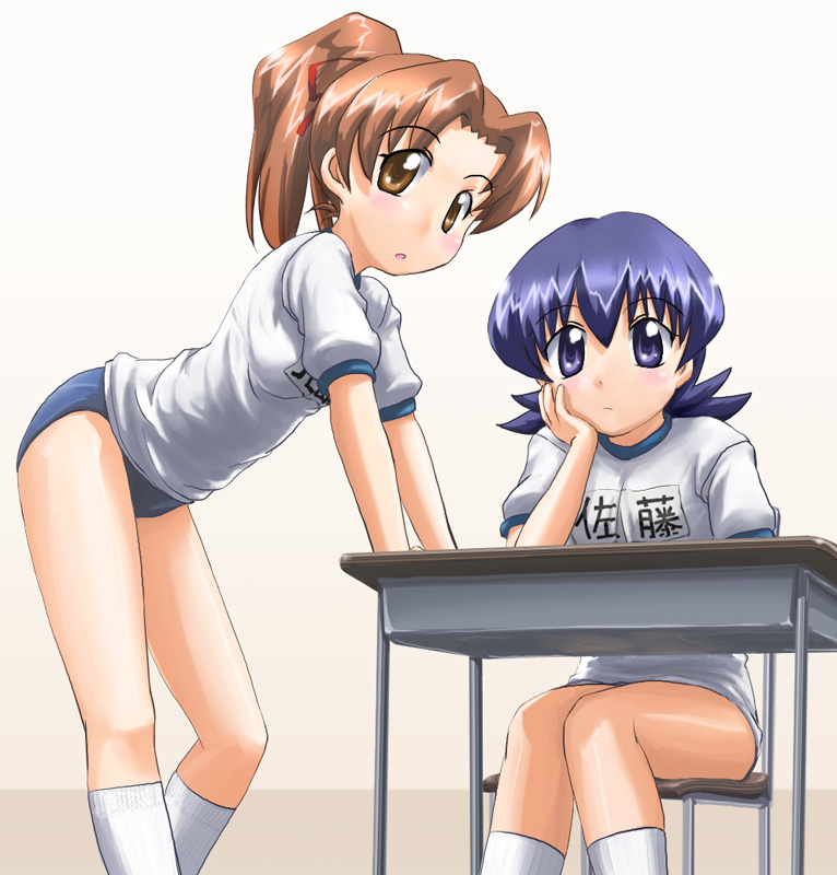 satou chika and kitajima yuka (pani poni dash!) drawn by tanada-bon