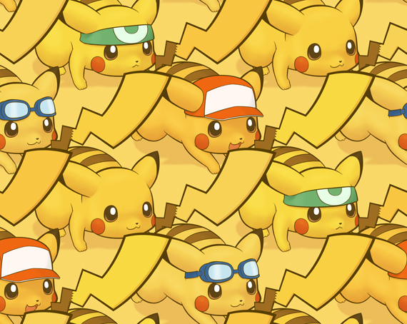 pikachu (pokemon and 1 more) drawn by tsuji