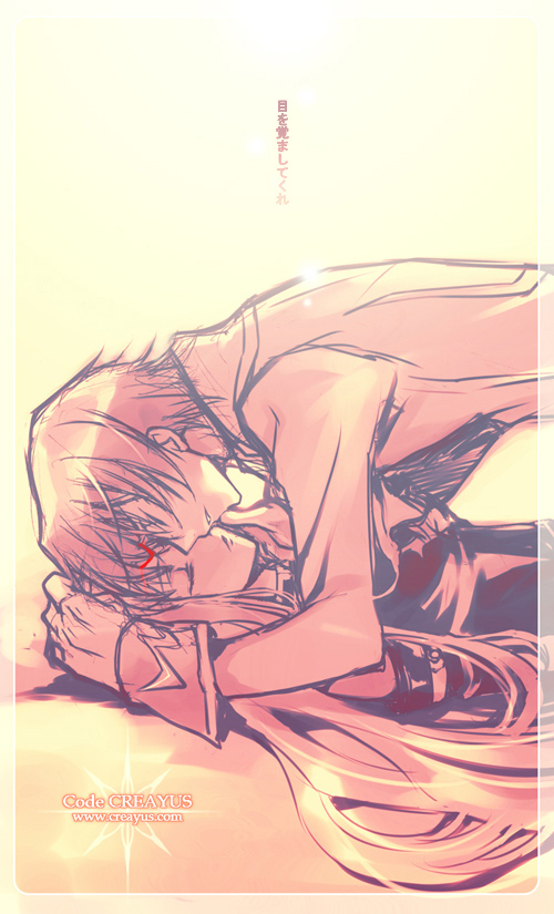 c.c. and lelouch vi britannia (code geass) drawn by creayus