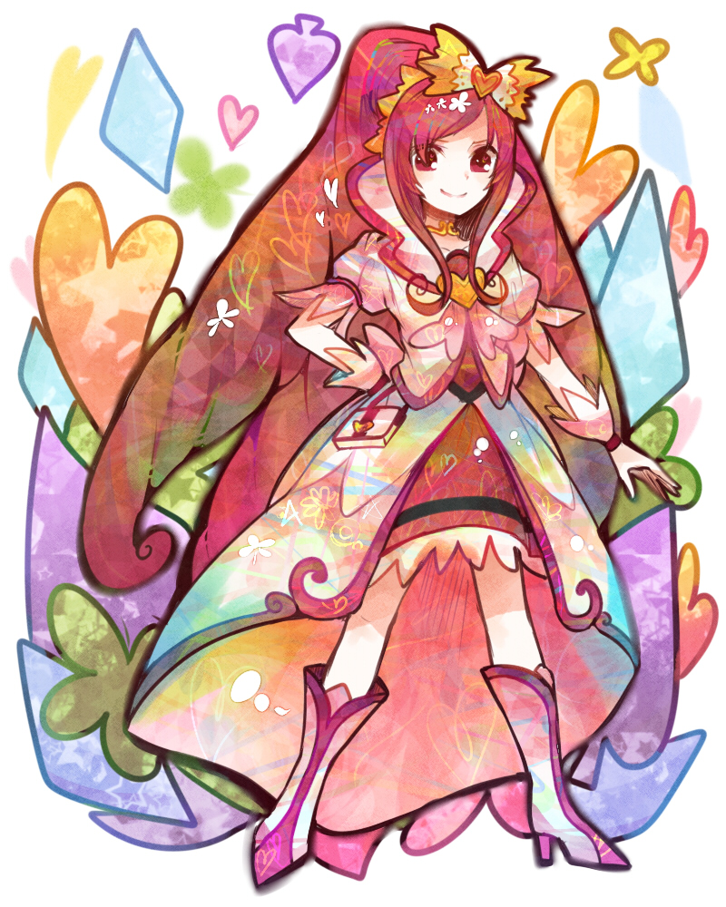 madoka aguri and cure ace (precure and 1 more) drawn by itomugi-kun