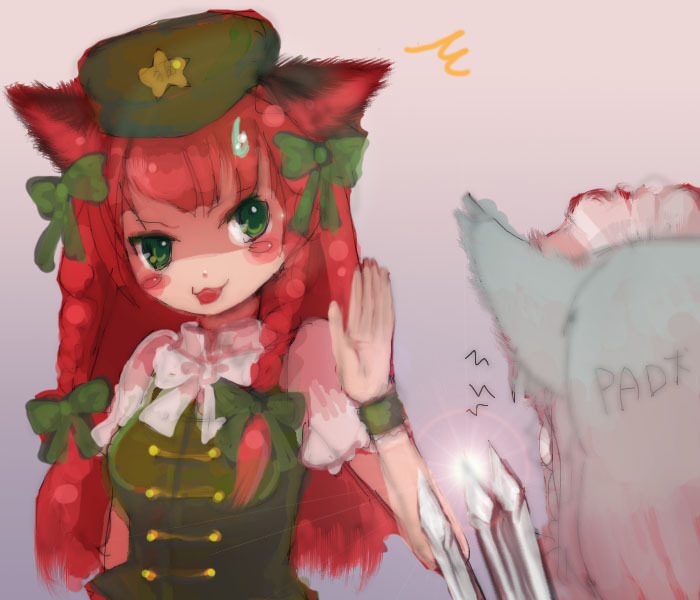 izayoi sakuya, hong meiling, and kaenbyou rin (touhou) drawn by katari