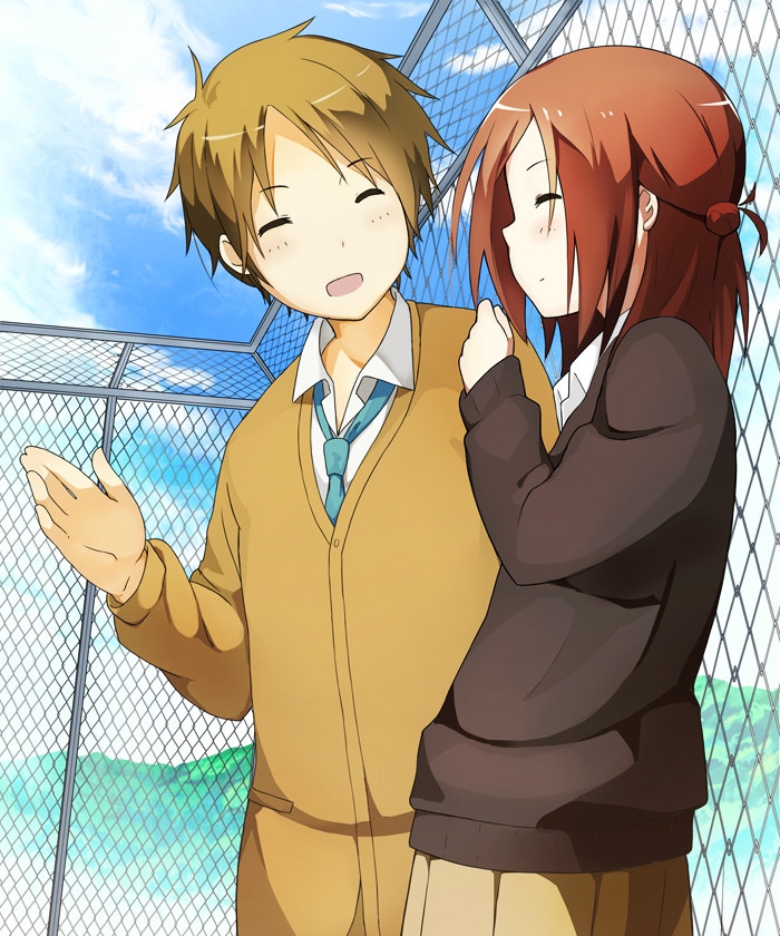 fujimiya kaori and hase yuuki (isshuukan friends) drawn by tomitayaki