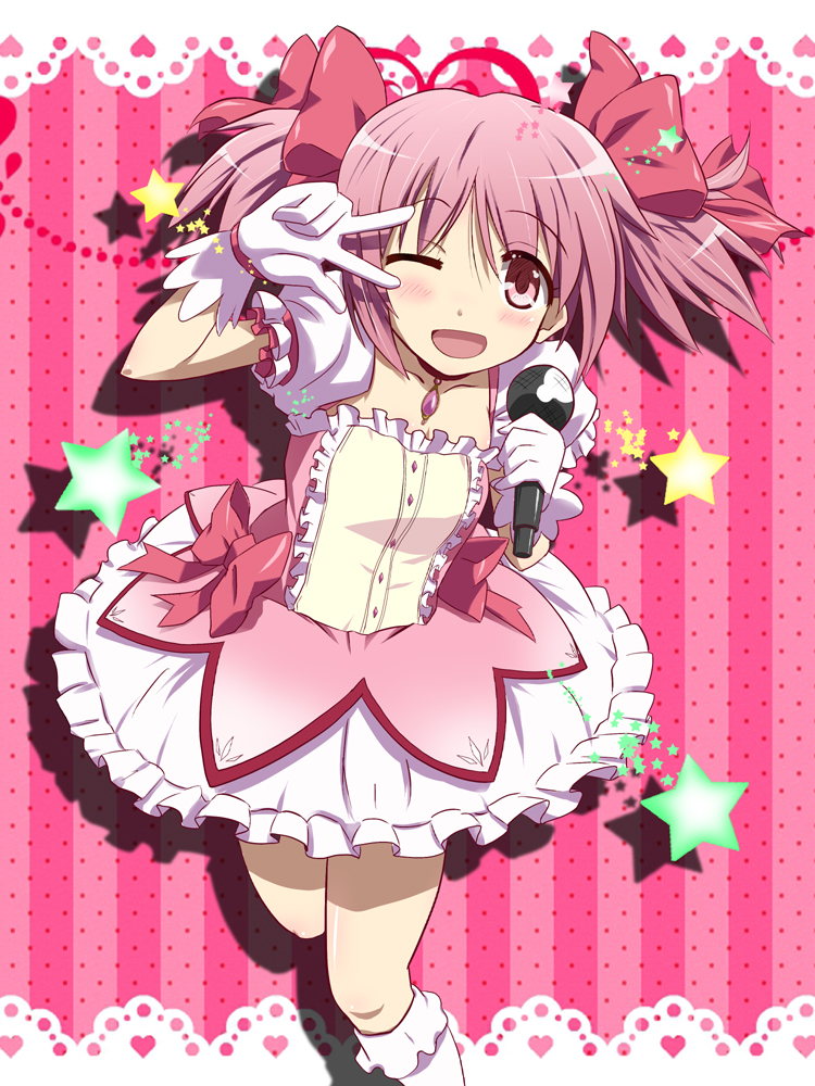 kaname madoka (mahou shoujo madoka magica) drawn by yokoshima_(euphoria)