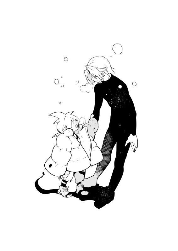 cloud strife and sephiroth (final fantasy and 2 more) drawn by wxz