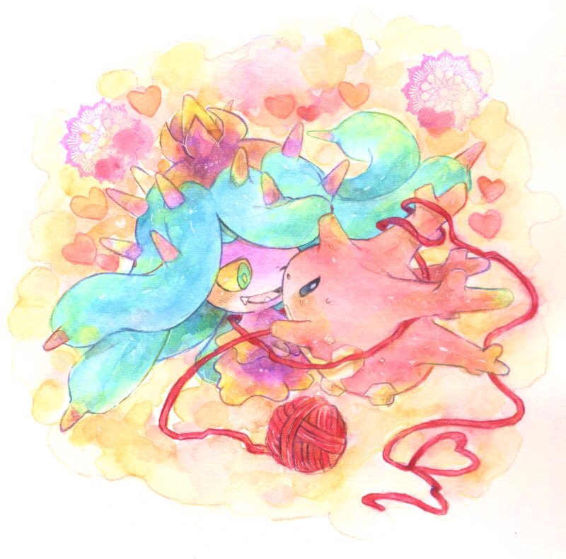 corsola and mareanie (pokemon) drawn by shuragi