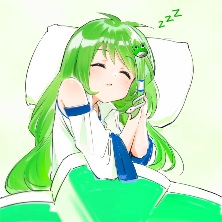 kochiya sanae (touhou) drawn by voyager_(user_yrzv4324)