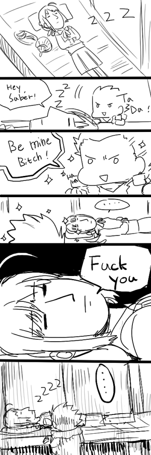 artoria pendragon, saber, and gilgamesh (fate and 2 more) drawn by arnoul