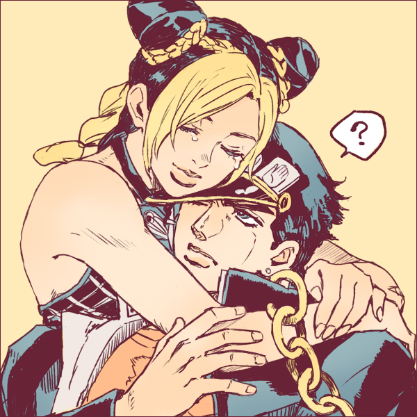 kujo jotaro and kujo jolyne (jojo no kimyou na bouken and 2 more) drawn by r_(corolla)