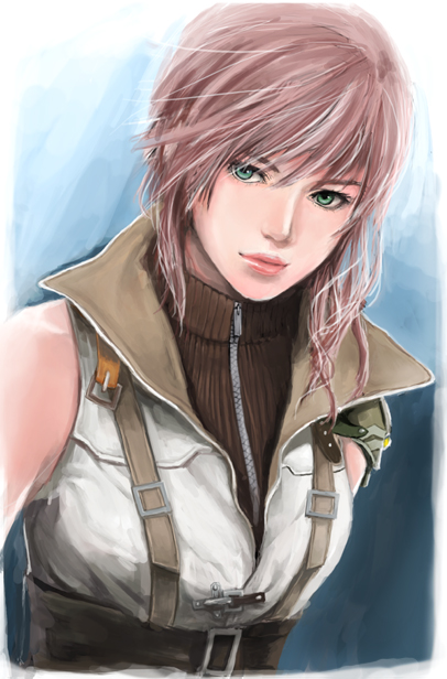 lightning farron (final fantasy and 1 more) drawn by ejiputo