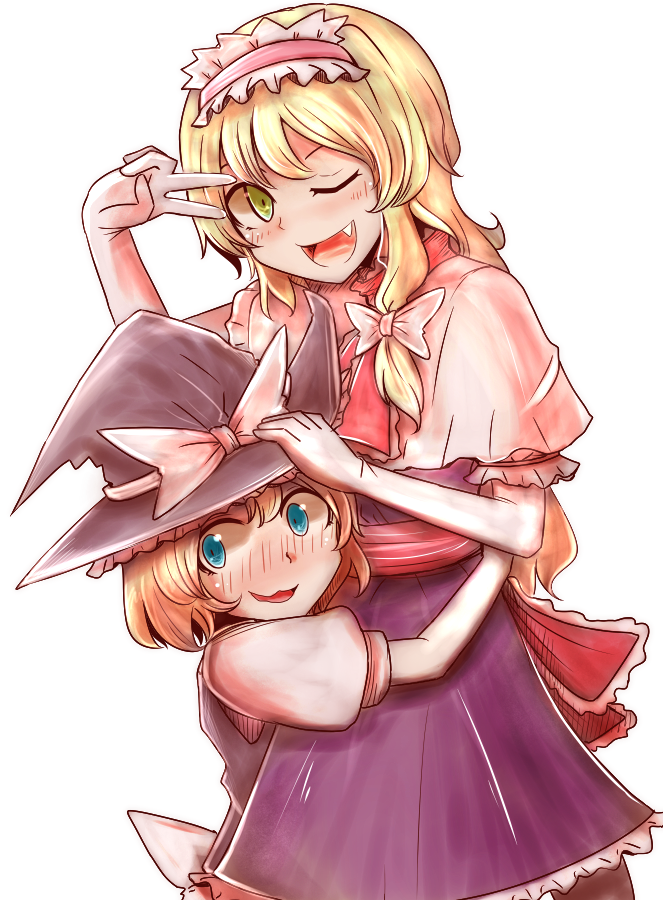 kirisame marisa and alice margatroid (touhou) drawn by necro_(nekurodayo)