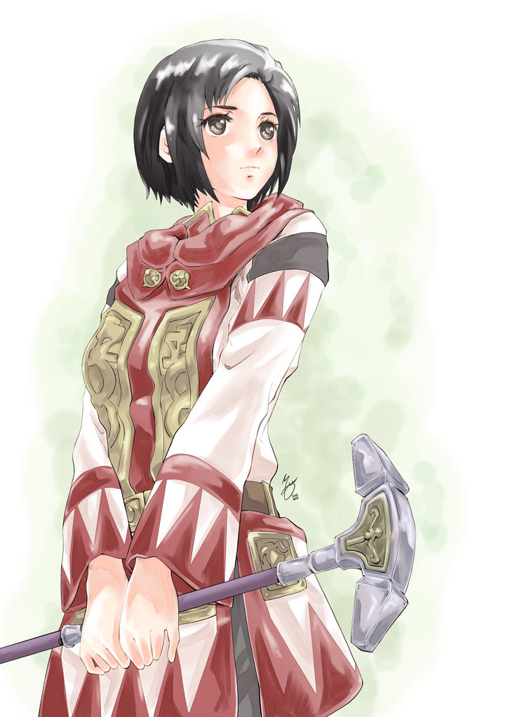 adventurer and white mage (final fantasy and 1 more) drawn by morere