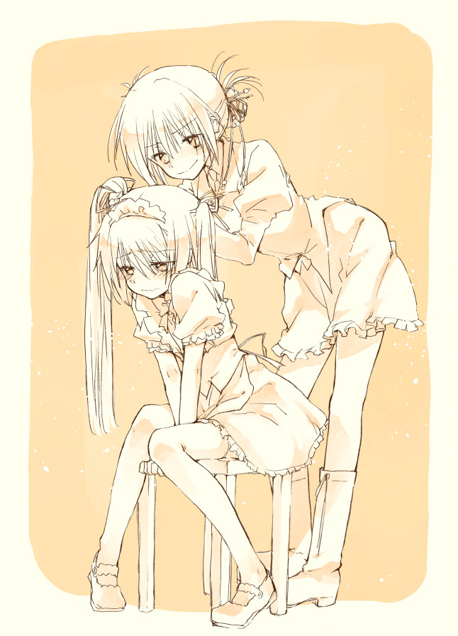 natsume kei and toritani makoto (sakura no uta) drawn by moesashi