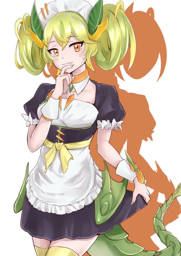 parlor dragonmaid (yu-gi-oh!) drawn by truebamboo1
