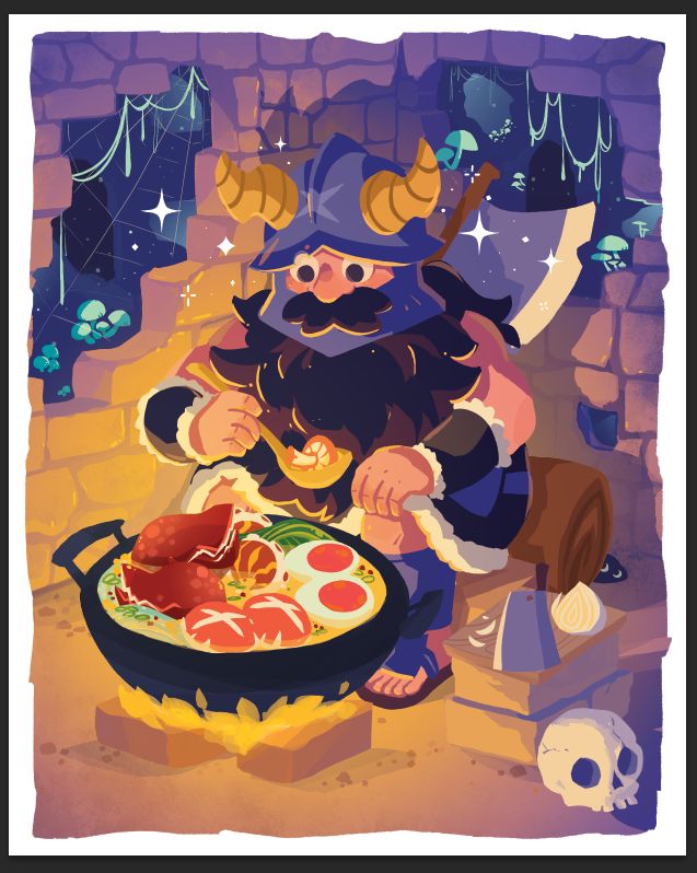 senshi (dungeon meshi) drawn by cuhelski
