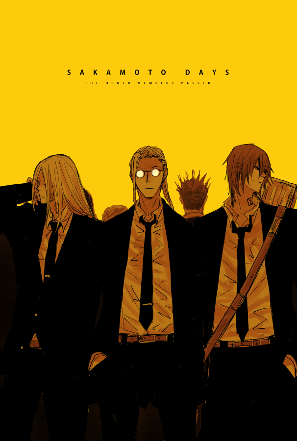 nagumo, sakamoto taro, and shishiba (sakamoto days) drawn by tokimoon