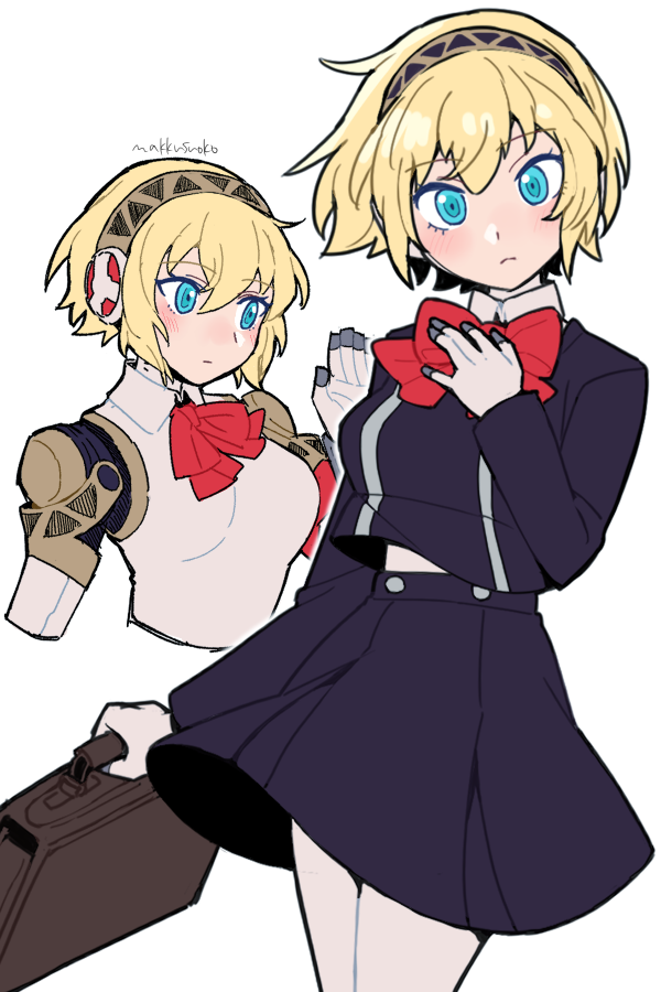 aigis (persona and 1 more) drawn by do_m_kaeru