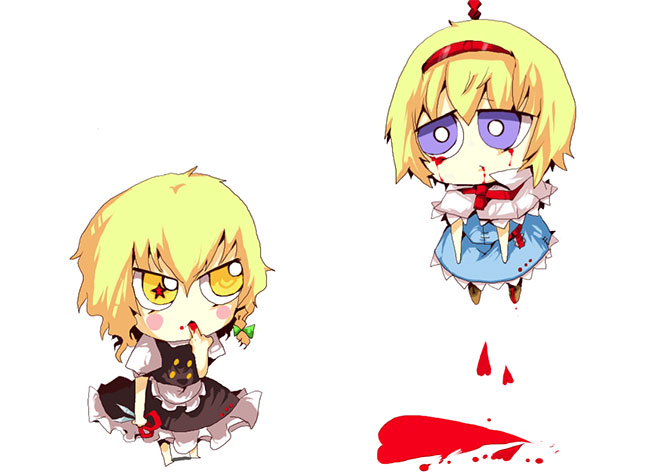 kirisame marisa and alice margatroid (touhou) drawn by terada_tera