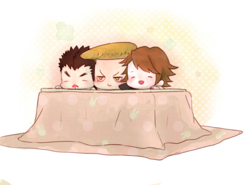 fujisaki chihiro, ishimaru kiyotaka, and owada mondo (danganronpa and 1 more) drawn by musu_(owllwo38)
