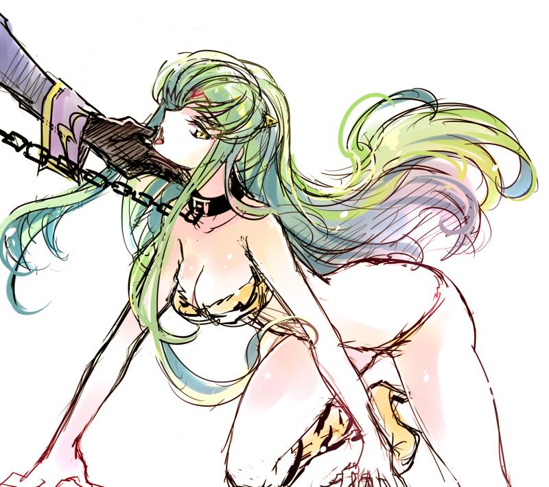 c.c., lum, and zero (code geass and 1 more) drawn by creayus