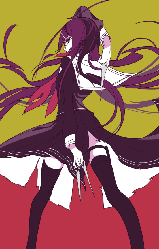 fukawa toko and genocider shou (danganronpa and 1 more) drawn by chiyo_(min0yoko)