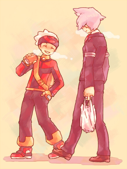 brendan and steven stone (pokemon and 1 more) drawn by ikra_(katacoly)