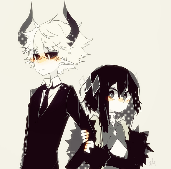 kcalb and etihw (funamusea and 1 more) drawn by sakiroll