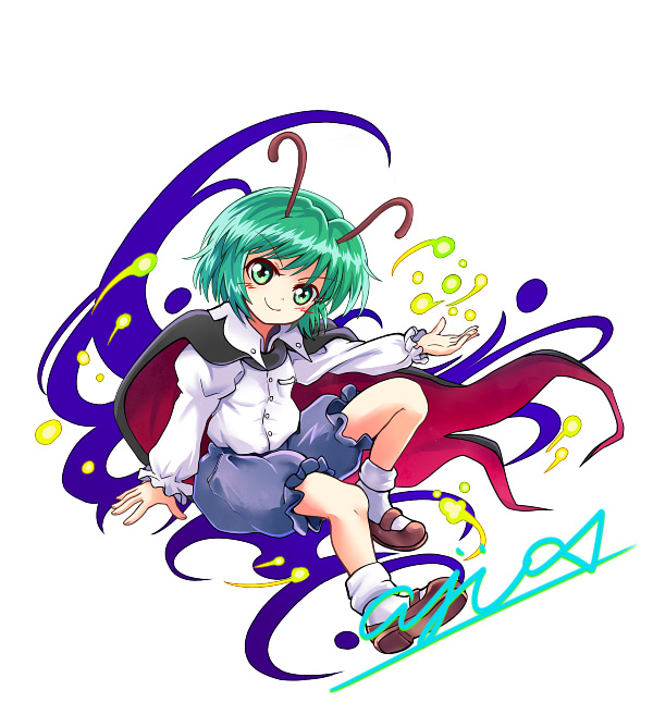 wriggle nightbug (touhou) drawn by aji082