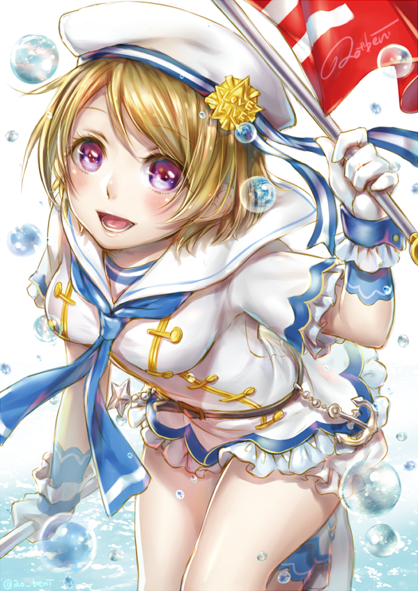 koizumi hanayo (love live! and 2 more) drawn by ao+beni