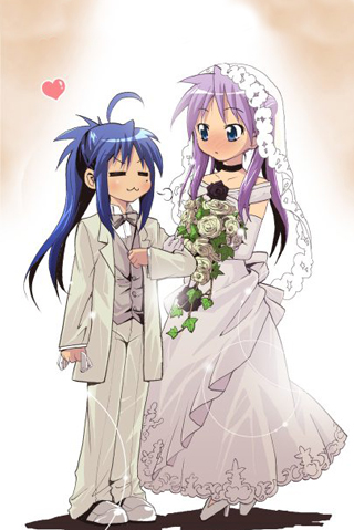 hiiragi kagami and izumi konata (lucky star) drawn by maitake_(kinokonabe_hinanjo)