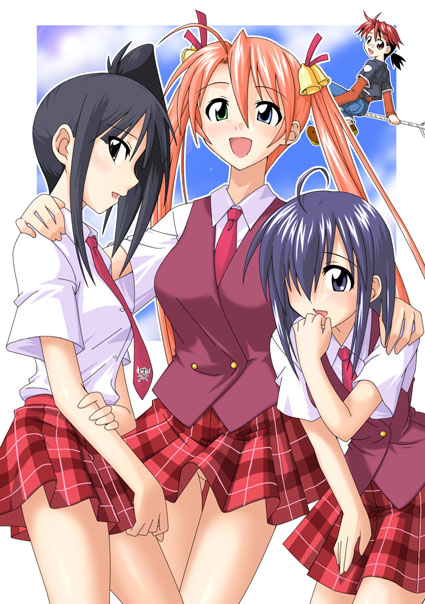 kagurazaka asuna, sakurazaki setsuna, miyazaki nodoka, and negi springfield (mahou sensei negima!) drawn by mikagami_sou