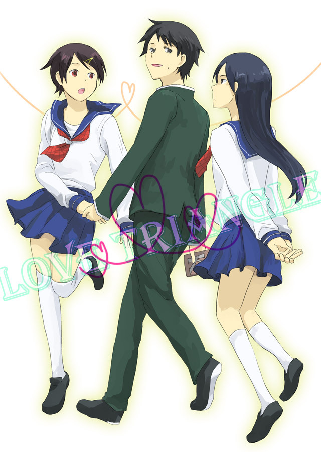 fuura kafuka, kitsu chiri, and kudou jun (sayonara zetsubou sensei) drawn by yae_(pixiv143441)