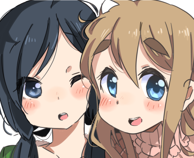 kotobuki tsumugi and satou akane (k-on!) drawn by sunameri_oishii
