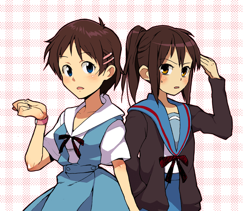 ikari shinji, kyonko, and shin-chan (neon genesis evangelion and 1 more) drawn by saitou_yahu