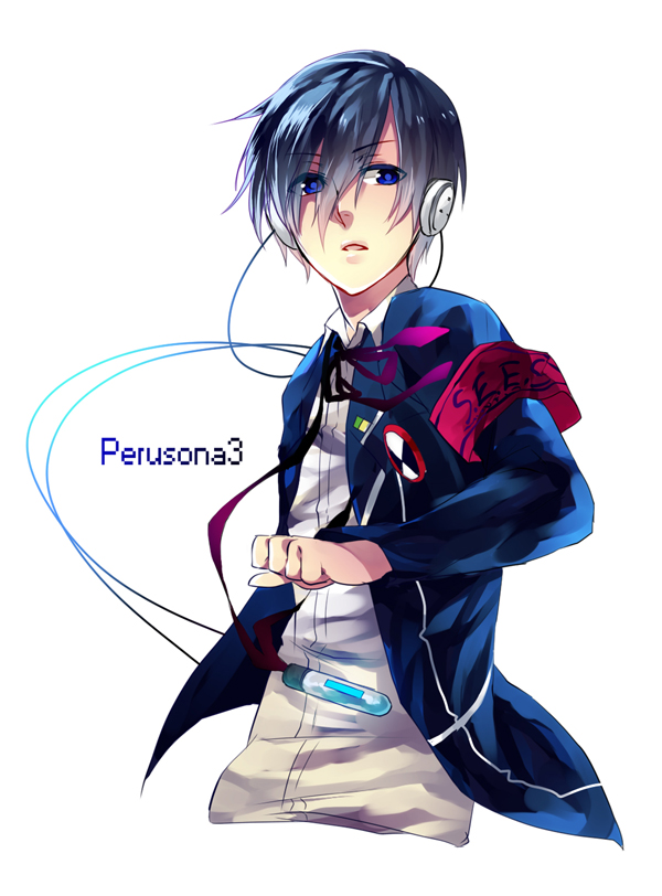 yuuki makoto (persona and 1 more) drawn by kuro_no_haijin