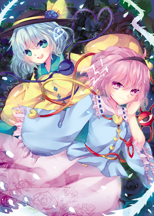 komeiji koishi and komeiji satori (touhou) drawn by nonaka