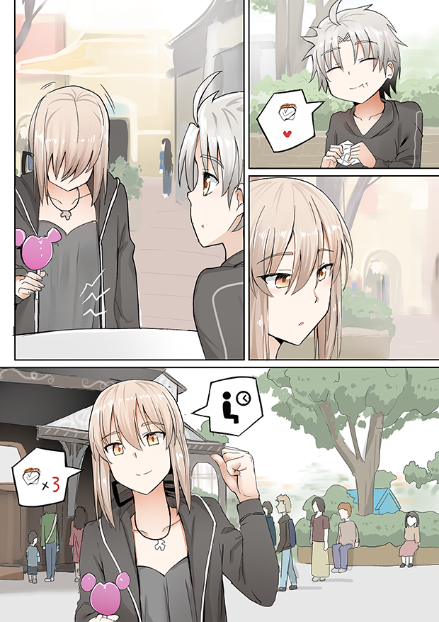 artoria pendragon and saber alter (fate and 1 more) drawn by ginhaha