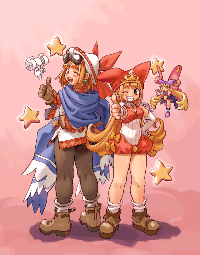 cornet espoir, kururu, and ledgem (marl kingdom and 3 more) drawn by ryoji_(nomura_ryouji)