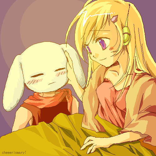 curly brace and quote (doukutsu monogatari) drawn by mitsuki_kurage_(cheeeriomary)