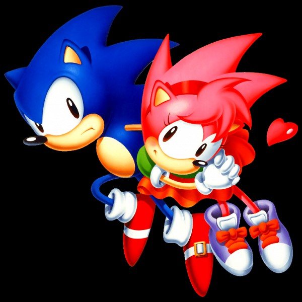 sonic the hedgehog, amy rose, classic sonic, and classic amy (sonic and 2 more)
