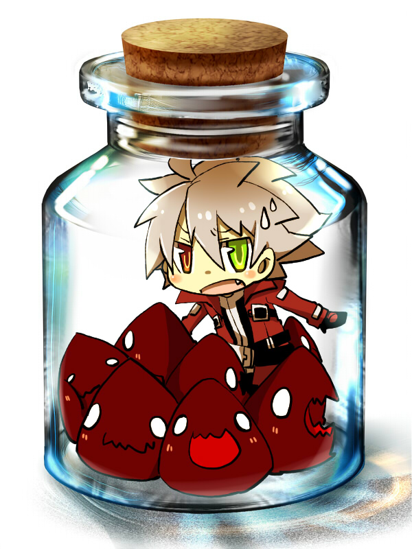 ragna the bloodedge and dead spike (blazblue) drawn by kuro_yuzu