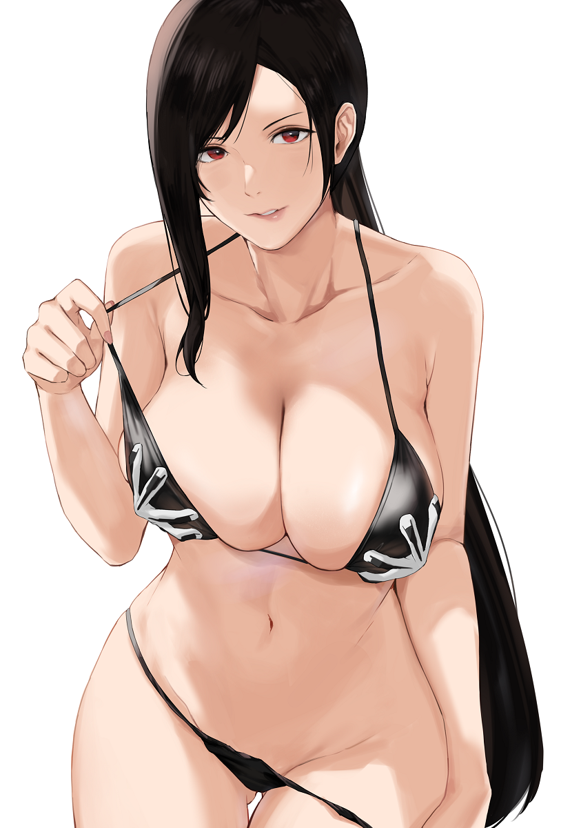 tifa lockhart (final fantasy and 1 more) drawn by j@ck