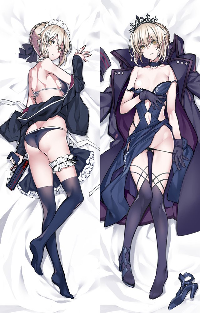 artoria pendragon and saber alter (fate and 1 more) drawn by kodama_yuu