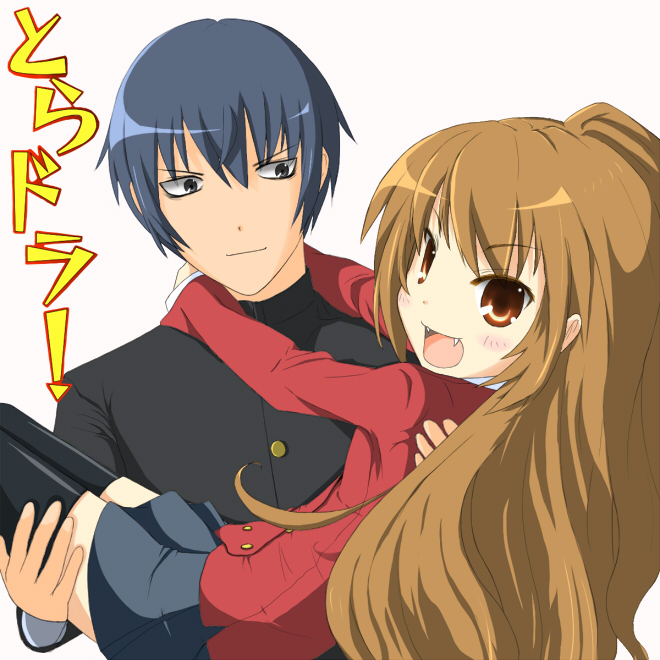 aisaka taiga and takasu ryuuji (toradora!) drawn by suzumiya_annko
