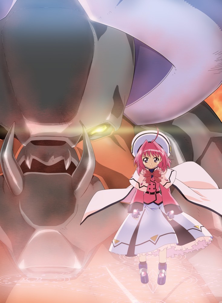 caro ru lushe, kerykeion, and voltaire (lyrical nanoha and 1 more) drawn by zouni_(xavier)