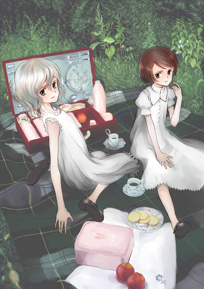 haruno kotori and akanegi atsuko (kita e) drawn by mocha_(snowflake)