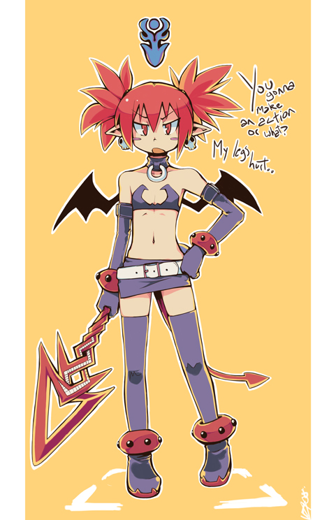 etna (disgaea and 2 more) drawn by woofycakes