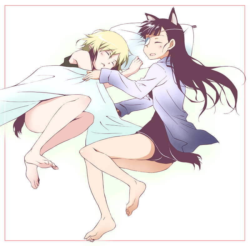 erica hartmann and sakamoto mio (world witches series and 1 more) drawn by agahari