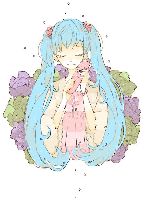 hatsune miku (vocaloid and 1 more) drawn by mam233