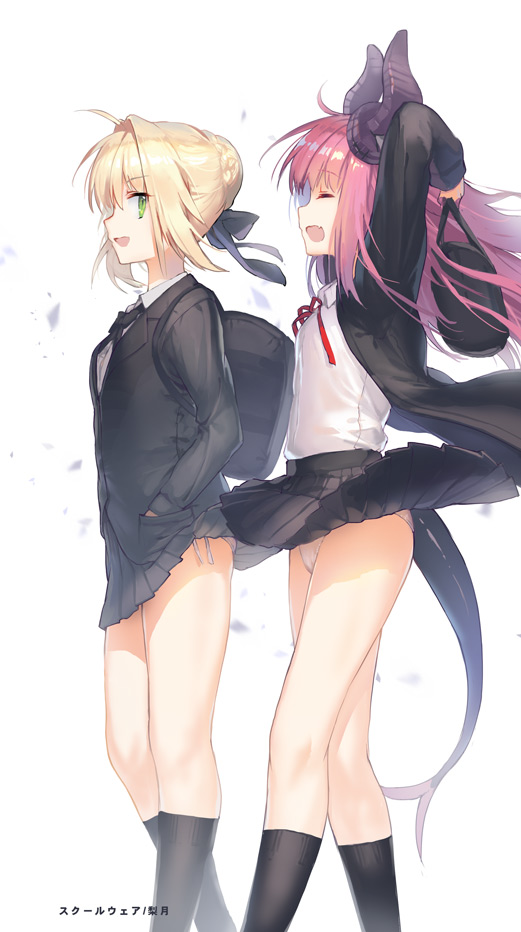 nero claudius and elizabeth bathory (fate and 2 more) drawn by ritsuki