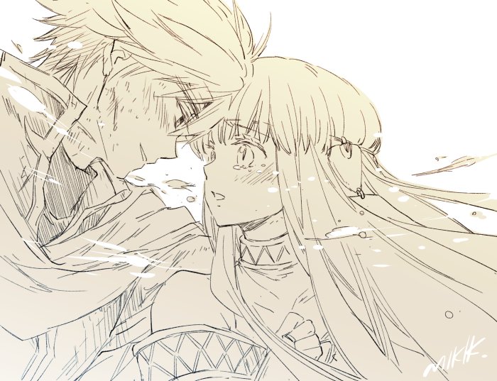 ninian and eliwood (fire emblem and 1 more) drawn by kizuki_miki